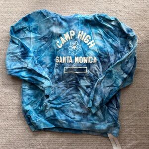 Blue Tie-Dye Hoodie